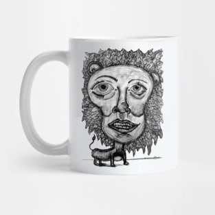 PSYCHEDELIC ART - LION LINES Mug